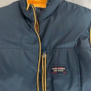 Abercrombie and Fitch reversible down vest.